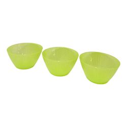 Set 3 Tazones Verde Glitter
