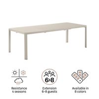 Mesa Extensible para Exterior Beige Lima Idaho