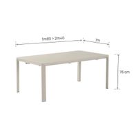 Mesa Extensible para Exterior Beige Lima Idaho