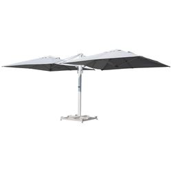Parasol Doble Blanco con Protección UV