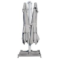 Parasol Doble Blanco con Protección UV