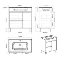 Mueble con Lavamanos Grace Oak