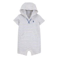 Mameluco De Una Pieza SP25 Para Bebé Niño Azul Y Blanco