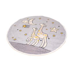 Alfombra Decorativa Circular Jirafa