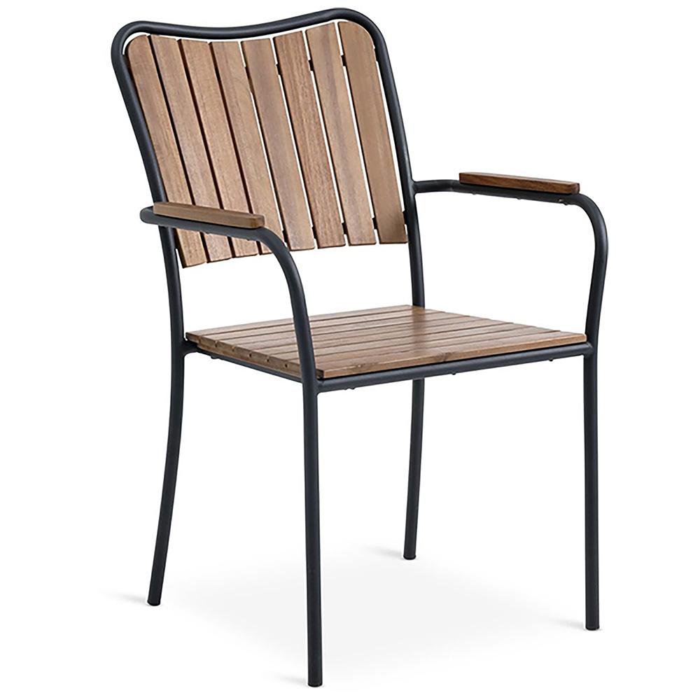 Silla de Madera Acacia Atlas 56 x 64.5 x 88.5 cm