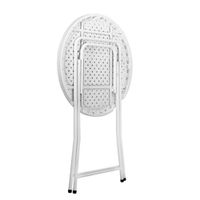 Mesa Plegable Arianne de Exterior Blanca