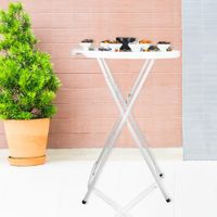 Mesa Plegable Arianne de Exterior Blanca