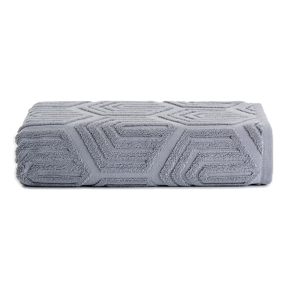 Toalla de Baño de Algodón 70 x 140 cm Color Gris Toalla de Baño Gris
