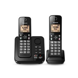 Teléfono Inalámbrico con 2 Auriculares y Contestadora
