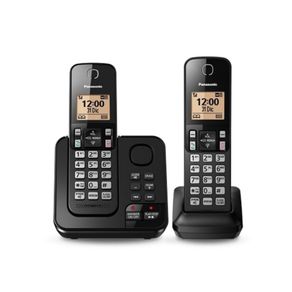 Teléfono Inalámbrico con 2 Auriculares y Contestadora