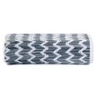 Tolla de Mano Diseño Zigzag Blanca y Azul