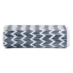 Tolla de Mano Diseño Zigzag Blanca y Azul