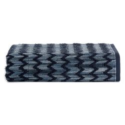Toalla de Baño Diseño Zigzag Azul