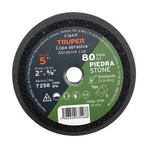 Copa Desbaste para Piedra Grano 80 5 Plg