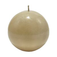 Vela Esfera Beige 10 cm