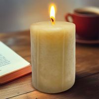 Vela Mini Pillar Beige 7 cm