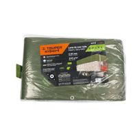 Lona Verde de Polietileno Impermeable y Resistente al Sol 6 X 9 M
