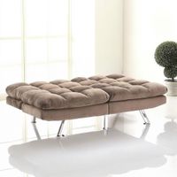 Sofá Cama Reclinable de Microfibra Chocolate