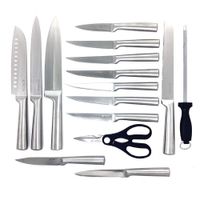 Set de Cuchillos 16 Piezas Acero Inoxidable
