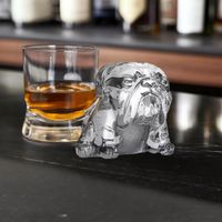 Set de 2 Moldes de Hielo Diseño Bulldog