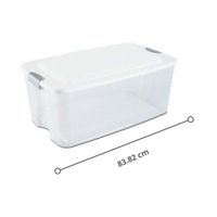 Caja Organizadora Extra Grande 116 L Transparente