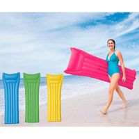 Colchoneta Inflable para Piscina con Diseño Ergonómico Colores Surtidos