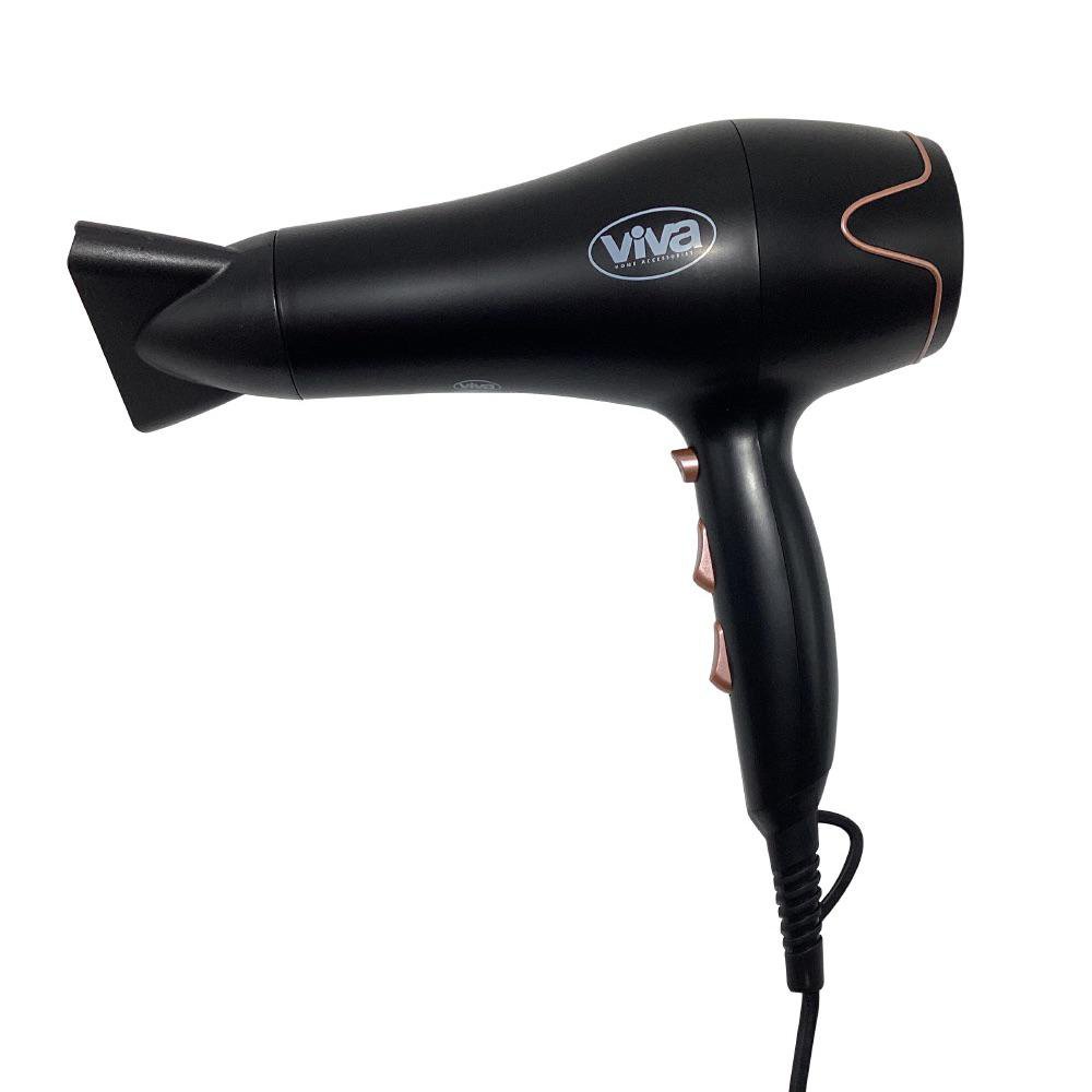 Secadora de Cabello Profesional 1500 W con Concentrador Color Negro