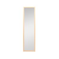 Espejo de Pared 124x34 Cm con Marco de Madera Natural