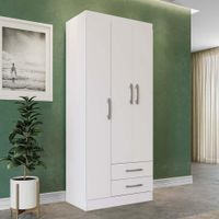Armario Almy 3 Puertas 2 Gavetas Blanco