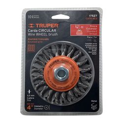 Carda Circular de Alambre Trenzado 4 Plg