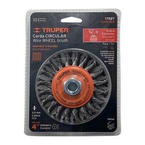 Carda Circular de Alambre Trenzado 4 Plg