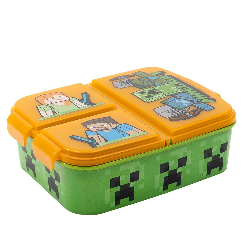 Lonchera Infantil Minecraft con Compartimentos