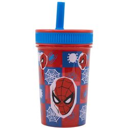 Vaso con Pajilla Spider-Man 14.2 Oz