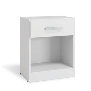 Mesa de Noche Ada Blanca de 1 Gaveta
