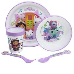 Vajilla Infantil 5 Piezas Gabby's Dollhouse