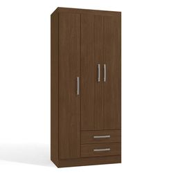 Armario Almy 3 Puertas 2 Gavetas Café