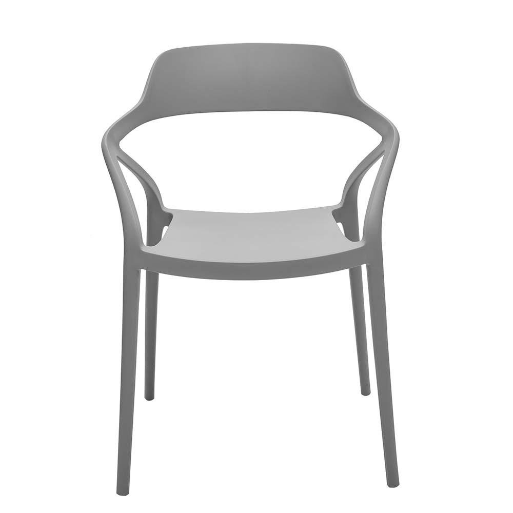 Silla Almería de Polipropileno 52.5 x 57 x 80 cm Color Gris Silla Almería Gris