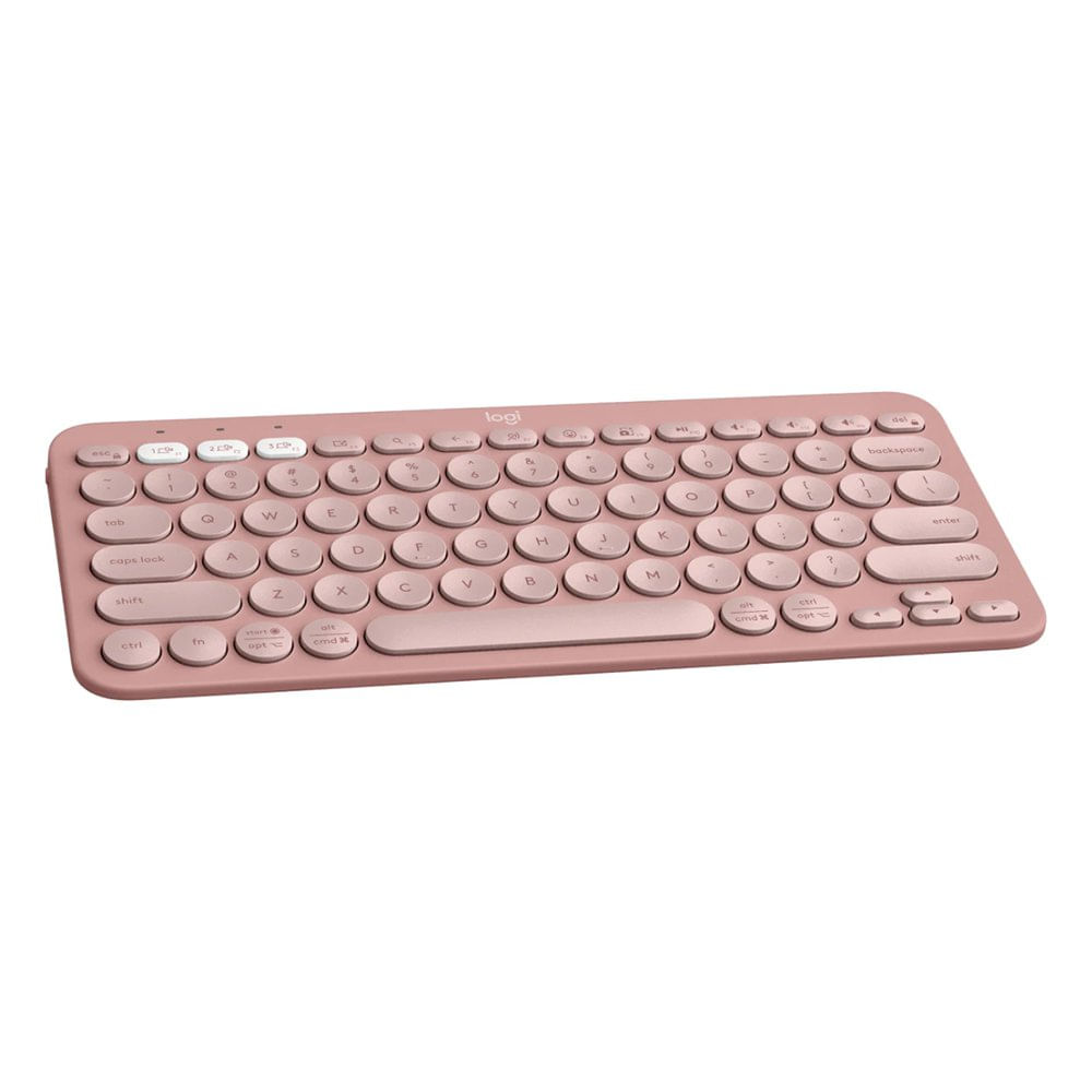 Teclado Inalámbrico Pebble Keys 2 K380 Color Rojo
