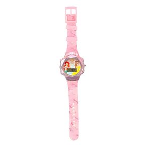 Reloj Princesas LCD Parpadeante Rosa