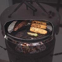 Parrilla de Carbón y Madera en Barril de 18 Plg