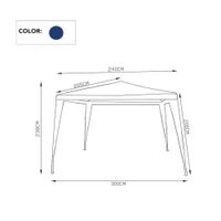 Toldo para Exterior Azul 3X3 M
