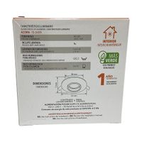 Ojo de Buey Acerra Negro GX5.3