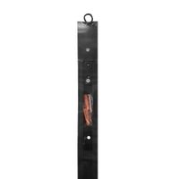 Riel de 200 Cm con 3 Hilos Acabado Negro