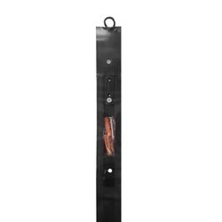 Riel de 200 Cm con 3 Hilos Acabado Negro