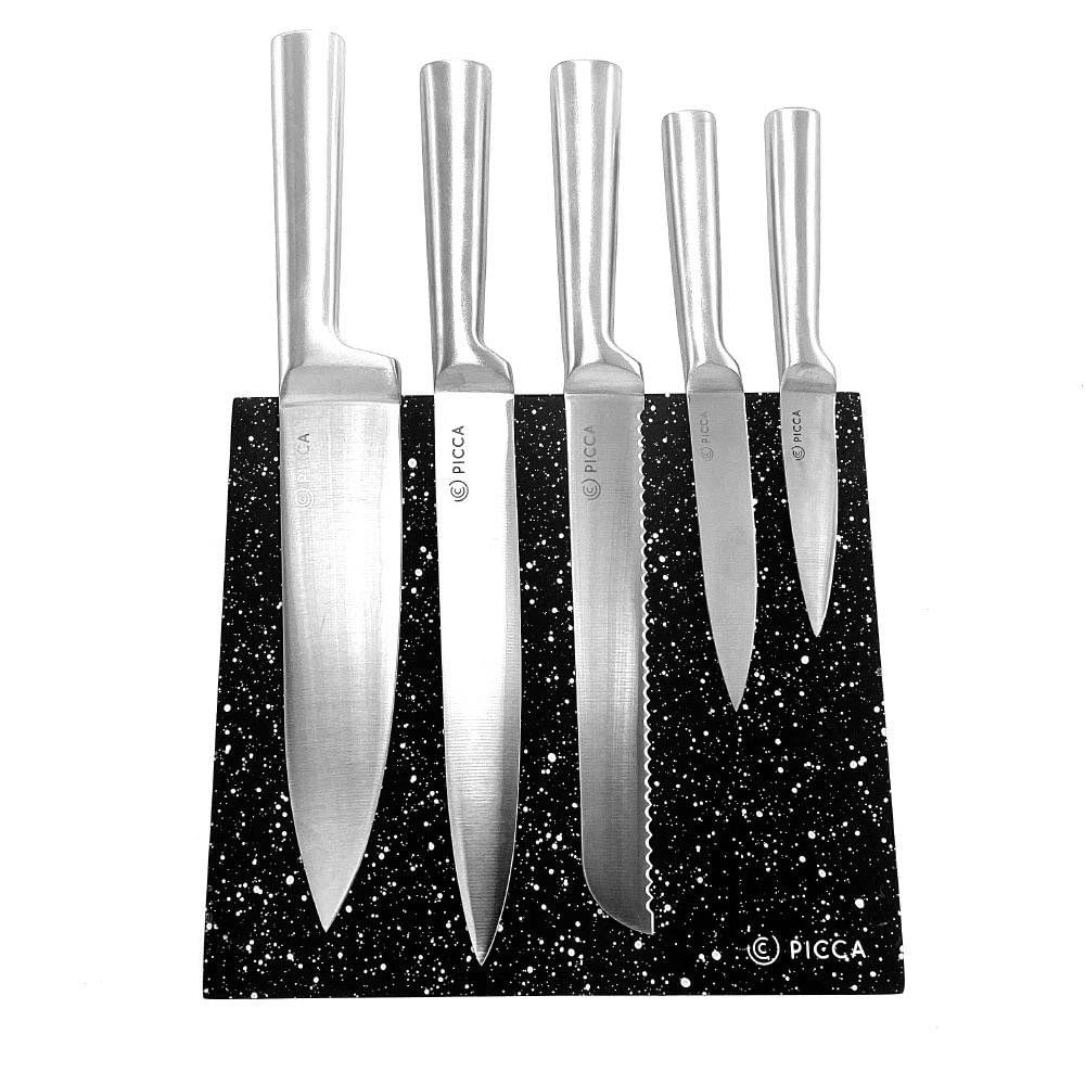 Set de 6 Cuchillos de Acero Inoxidable Color Plateado