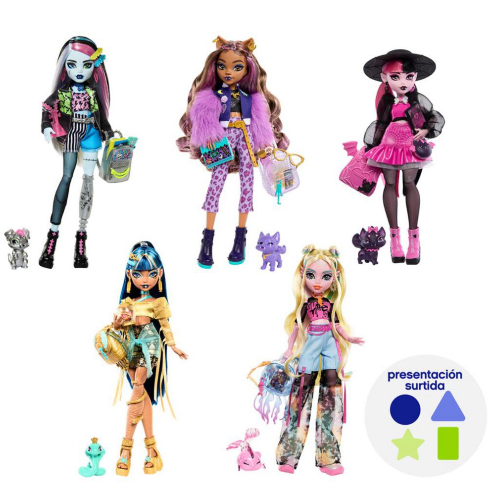 Muñeca Monster High Fearbook con Mascota y Accesorios Presentación Surtida Muñeca Monster…