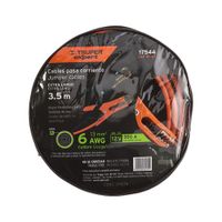 Cables para Pasar Corriente de Auto con Pinzas Reforzadas Calibre 6 de 3.5 M