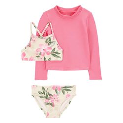 Conjunto Floral Rosa 3 Pzas - Varias Tallas