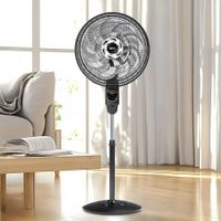 Ventilador de Pedestal Negro 140 W