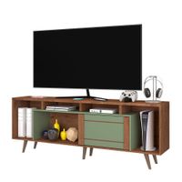 Rack para TV Daisy 65 Plg Café y Verde